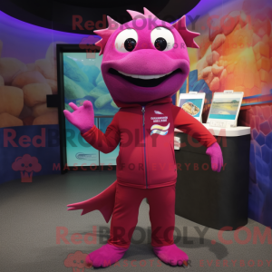 Magenta Barracuda mascot...