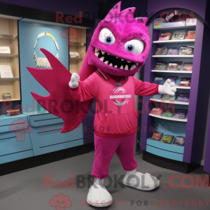 Magenta Barracuda maskot...