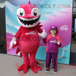 Magenta Barracuda mascot...