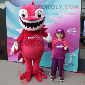 Magenta Barracuda maskot...