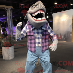 Lavender Megalodon mascot...