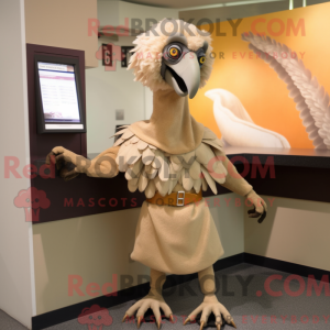 Beige Vulture mascot...