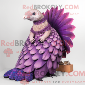 Lilla Pangolin maskot...