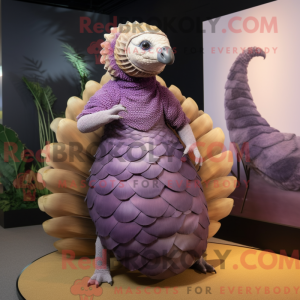 Lilla Pangolin maskot...
