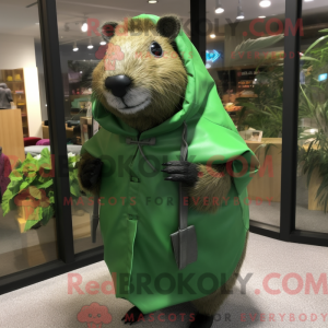 Skovgrøn Capybara maskot...