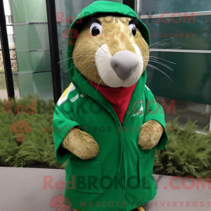 Skovgrøn Capybara maskot...