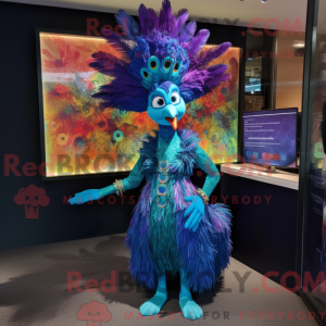 Peacock mascot costume...
