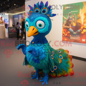 Peacock mascot costume...