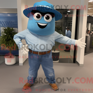 Postava maskota modrého...
