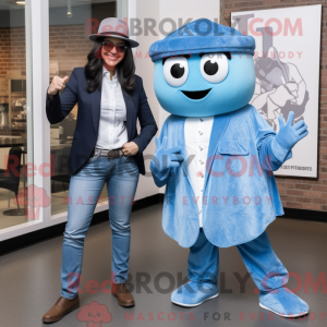 Blå Gyro maskot...