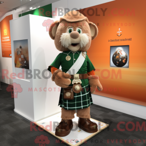 Brown Irish Flag mascot...