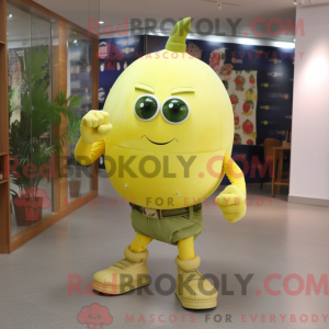 Lemon Yellow Grenade mascot...