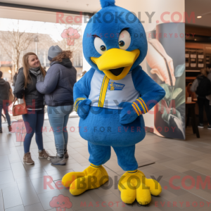 Maskottchenkostüm Blue Hens...