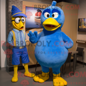 Maskottchenkostüm Blue Hens...