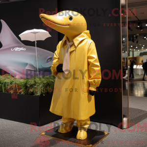 Gold Killer Whale mascot...