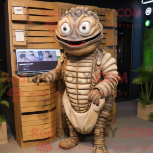 Brun Trilobite maskot drakt...