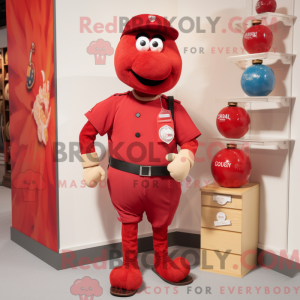 Figura vermelha de...