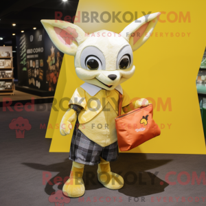 Lemon Yellow Bat mascot...