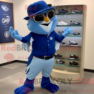 Blue Blue Jay mascot...