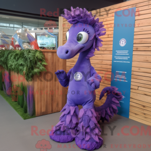 Lilla Sea Horse maskot...