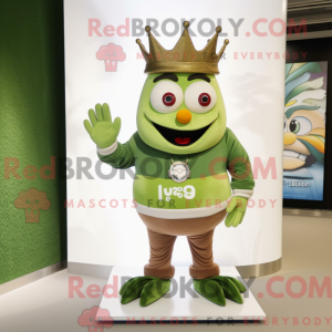 Olive King maskot kostume...