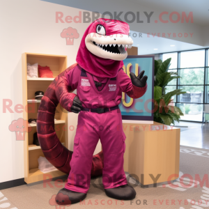 Magenta Titanoboa maskot...