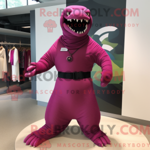 Costume de mascotte Magenta...