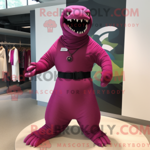 Magenta Titanoboa maskot...