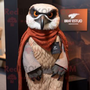 Rust Falcon maskot kostym...