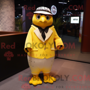 Yellow Penguin mascot...