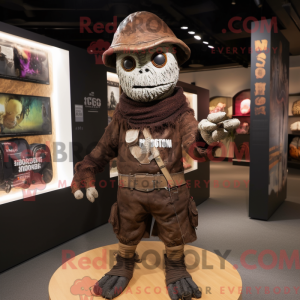 Brown Undead mascot costume...