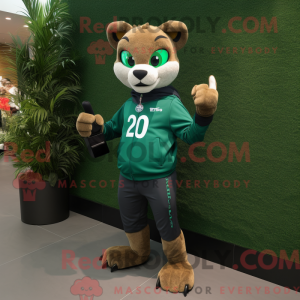 Forest Green Puma mascot...