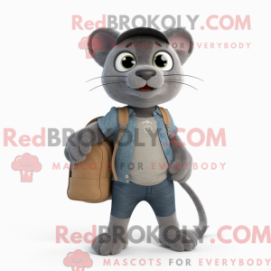 Gray Jaguarundi mascot...