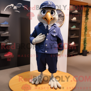 Navy Quail mascot costume...