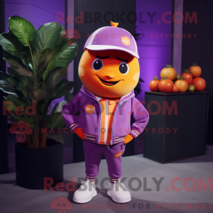 Lilla grapefrugt maskot...