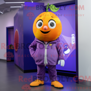 Lilla grapefrugt maskot...