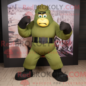 Olive Strongman maskot...