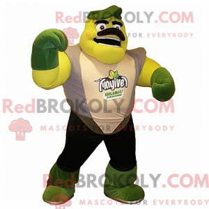 Olive Strongman mascot...