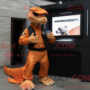 Orange Deinonychus mascot...