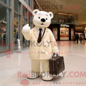 Cream Bear maskot kostume...