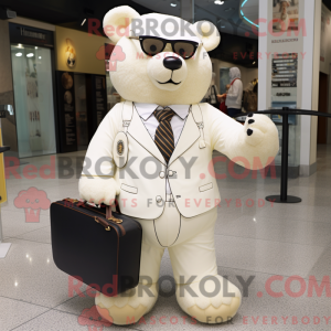 Cream Bear maskot kostume...
