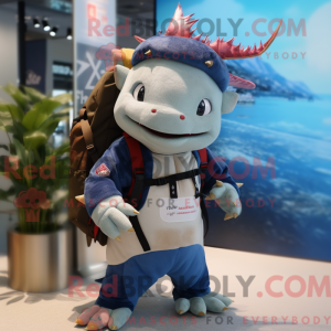 Navy Axolotls mascot...