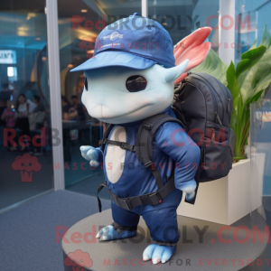 Marineblauw Axolotls...