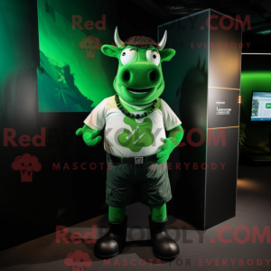 Green Bull-mascottekostuum...