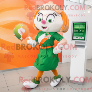 Peach Irish Flag mascot...