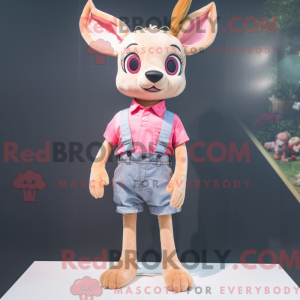 Pink Roe Deer maskot...