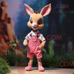 Pink Roe Deer maskot...