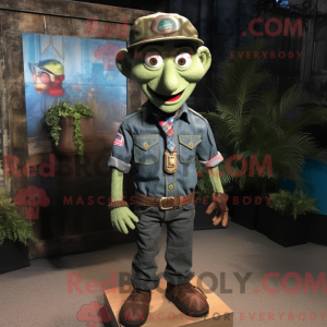 Black Green Beret mascot...
