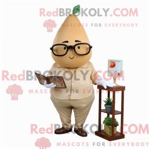 Maskottchenkostüm Tan Pear...