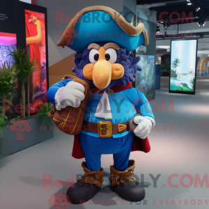 Figura azul de máscara de...